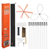 Vitamins & Supplements: VEVOR Chimney Sweep Kit, 10m Maximum Extendable Length Chimney Brush, Chimney Cleaner Sweeper with Dual Brush Heads, Brush & Goggles, Fireplace Cleaning Tool for Square, Rectangle, Arch Chimneys