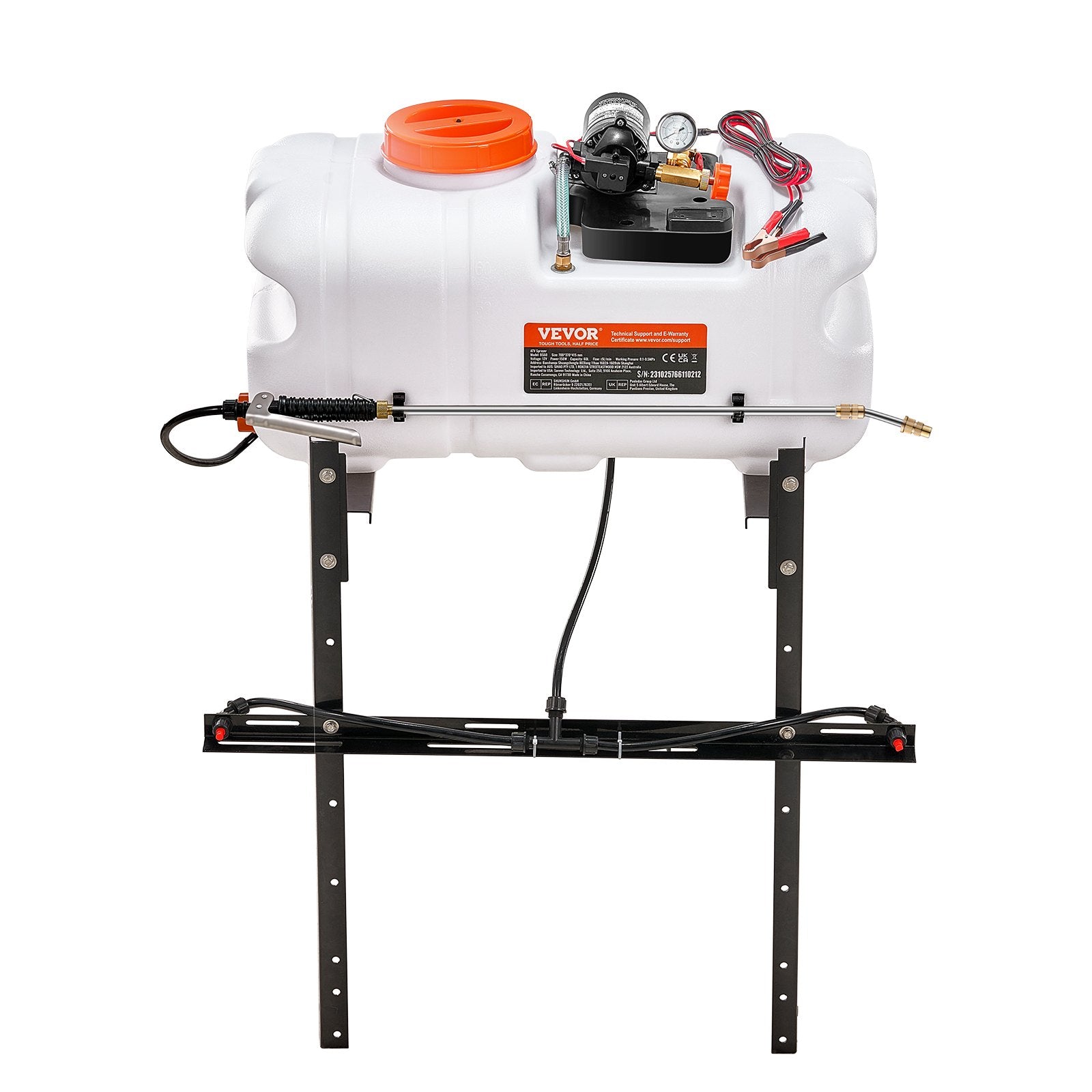 Herbicides: VEVOR ATV Sprayer 60 L/15.9 Gal ATV/UTV Spot Sprayer with A Nozzle Boom 1.9 GPM