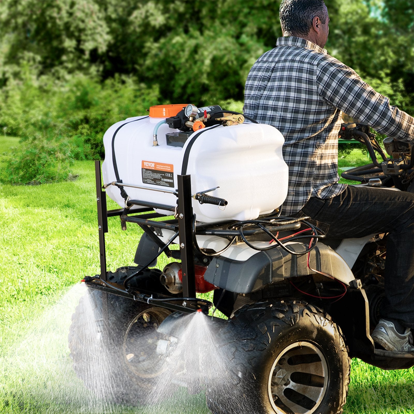 Herbicides: VEVOR ATV Sprayer 60 L/15.9 Gal ATV/UTV Spot Sprayer with A Nozzle Boom 1.9 GPM