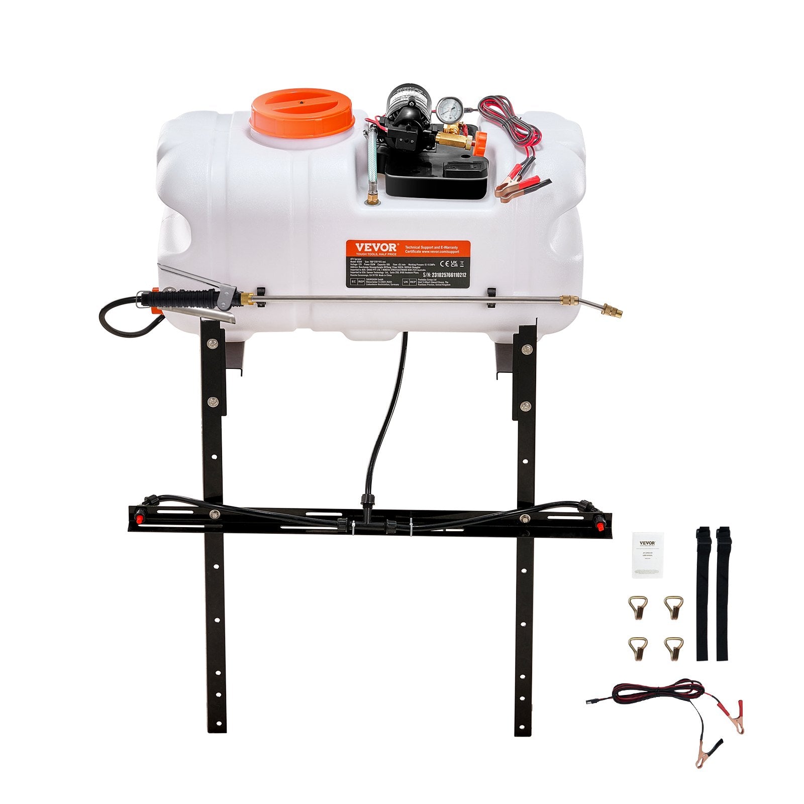 Herbicides: VEVOR ATV Sprayer 60 L/15.9 Gal ATV/UTV Spot Sprayer with A Nozzle Boom 1.9 GPM