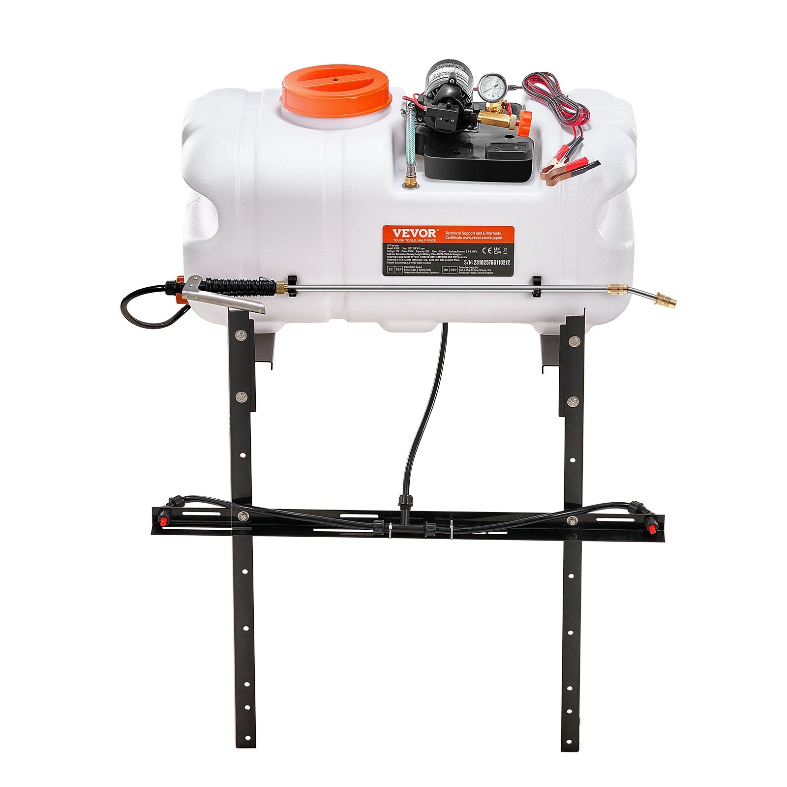 Herbicides: VEVOR ATV Sprayer 60 L/15.9 Gal ATV/UTV Spot Sprayer with A Nozzle Boom 1.9 GPM