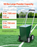 Hand Tools: VEVOR Dry Line Marker 4-Wheel 50 or 100 mm Lines Heavy Duty Steel Chalker 22.7kg