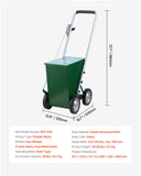Hand Tools: VEVOR Dry Line Marker 4-Wheel 50 or 100 mm Lines Heavy Duty Steel Chalker 22.7kg