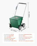 Hand Tools: VEVOR Dry Line Marker 4-Wheel 50 or 100 mm Lines Heavy Duty Steel Chalker 29.5kg