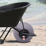Beach Towels: VEVOR Beach Balloon Wheels, 13" Sand Tires with 32" Stainless Steel Axle, TPU Cart Tires for Kayak Dolly, Canoe Cart and Buggy with Air Pump, 2-Pack