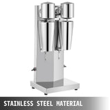 Speciality Appliances: Vevor Commercial Milkshake Maker Machine Double Heads Thickshake Frother Stainless