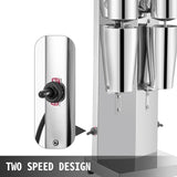 Speciality Appliances: Vevor Commercial Milkshake Maker Machine Double Heads Thickshake Frother Stainless