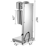 Speciality Appliances: Vevor Commercial Milkshake Maker Machine Double Heads Thickshake Frother Stainless