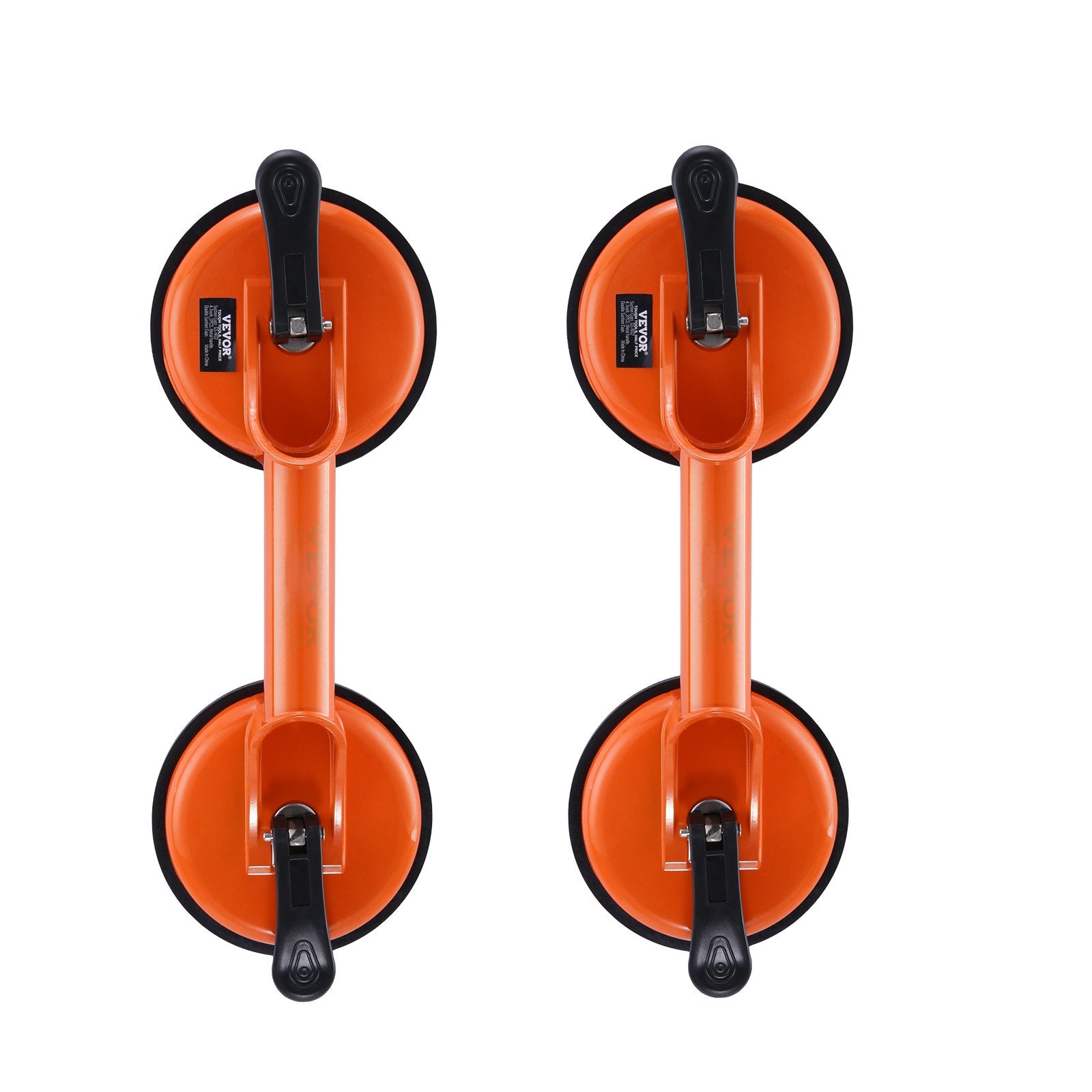 Kitchen & Bathroom DIY: VEVOR Glass Suction Cup, 119 mm 2 Pack 150 kg Load Capacity, Vacuum Suction Cup with Aluminum Handle, Heavy Duty Industrial Suction Cup Lifter Tool for Glass, Granite, Tile, Metal, Wood Panel Lifting