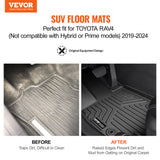 Automotive Decor: VEVOR Automotive Floor Mats Fits Toyota RAV4 (Not for Hybrid or Prime) 2019-2024