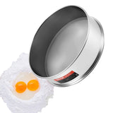Food Storage: VEVOR Flour Sieve Fine Mesh, 80 Mesh Flour Sifter, 304 Stainless Steel Fine Mesh Sifter Food-grade, Dia. 12.6" Fine Mesh Strainers for Baking, 5 Sizes Mesh hole for Mungbean, Rice, Flour, Pearl Powder