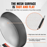 Food Storage: VEVOR Flour Sieve Fine Mesh, 80 Mesh Flour Sifter, 304 Stainless Steel Fine Mesh Sifter Food-grade, Dia. 12.6" Fine Mesh Strainers for Baking, 5 Sizes Mesh hole for Mungbean, Rice, Flour, Pearl Powder