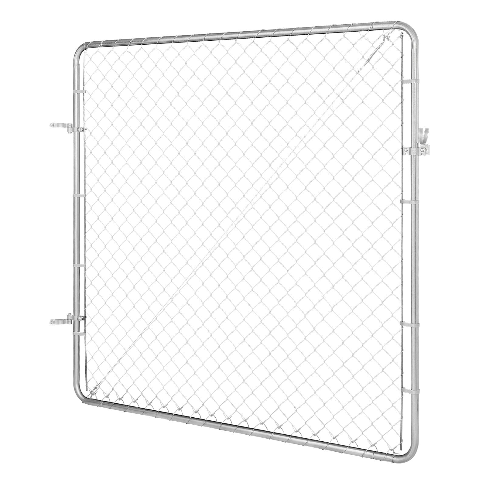 Fence & Gate Accessories: VEVOR Chain Link Fence Gate, 70 x 72 in, Adjustable Chain Link Fence Panel, Fit 3 ft (W) x 4 ft (H) Garden Fence Gate Opening, Rust-Resistant Galvanized Fencing Gate for Farm Posts Not Included