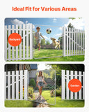Fence & Gate Accessories: VEVOR Chain Link Fence Gate, 70 x 72 in, Adjustable Chain Link Fence Panel, Fit 3 ft (W) x 4 ft (H) Garden Fence Gate Opening, Rust-Resistant Galvanized Fencing Gate for Farm Posts Not Included