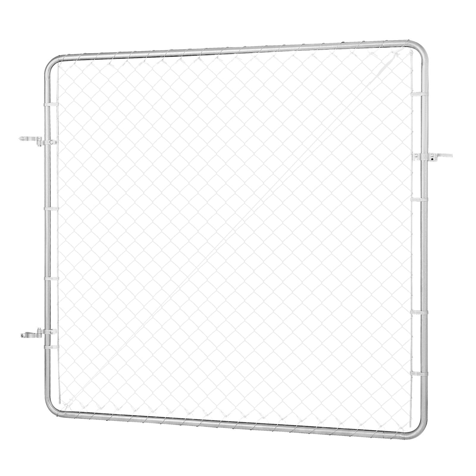 Fence & Gate Accessories: VEVOR Chain Link Fence Gate, 70 x 72 in, Adjustable Chain Link Fence Panel, Fit 3 ft (W) x 4 ft (H) Garden Fence Gate Opening, Rust-Resistant Galvanized Fencing Gate for Farm Posts Not Included