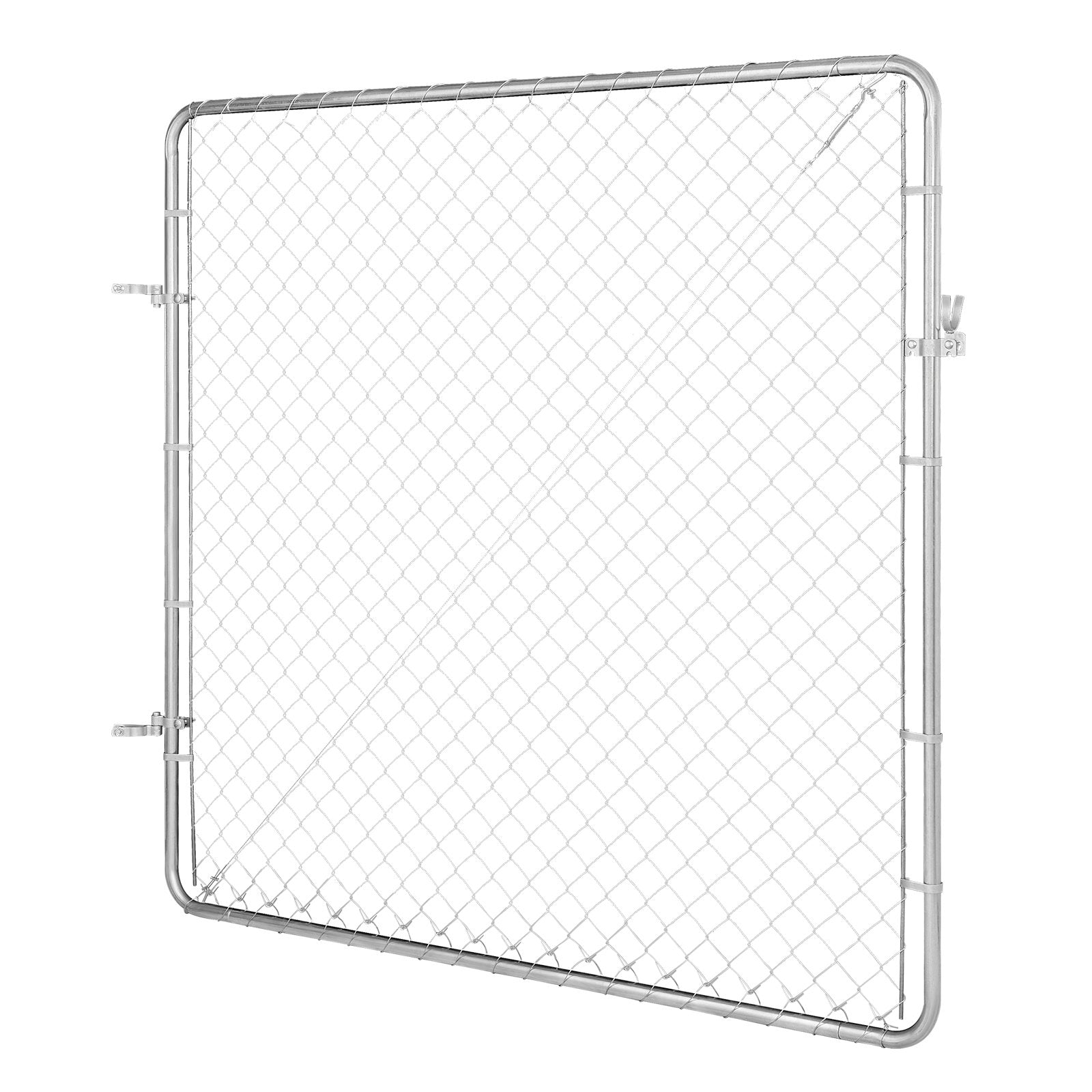 Fence & Gate Accessories: VEVOR Chain Link Fence Gate, 70 x 72 in, Adjustable Chain Link Fence Panel, Fit 3 ft (W) x 4 ft (H) Garden Fence Gate Opening, Rust-Resistant Galvanized Fencing Gate for Farm Posts Not Included