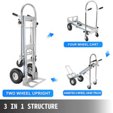 Side Tables: VEVOR Aluminum Hand Truck 3 in 1 Folding Hand Truck Convertible Hand Truck and Dolly