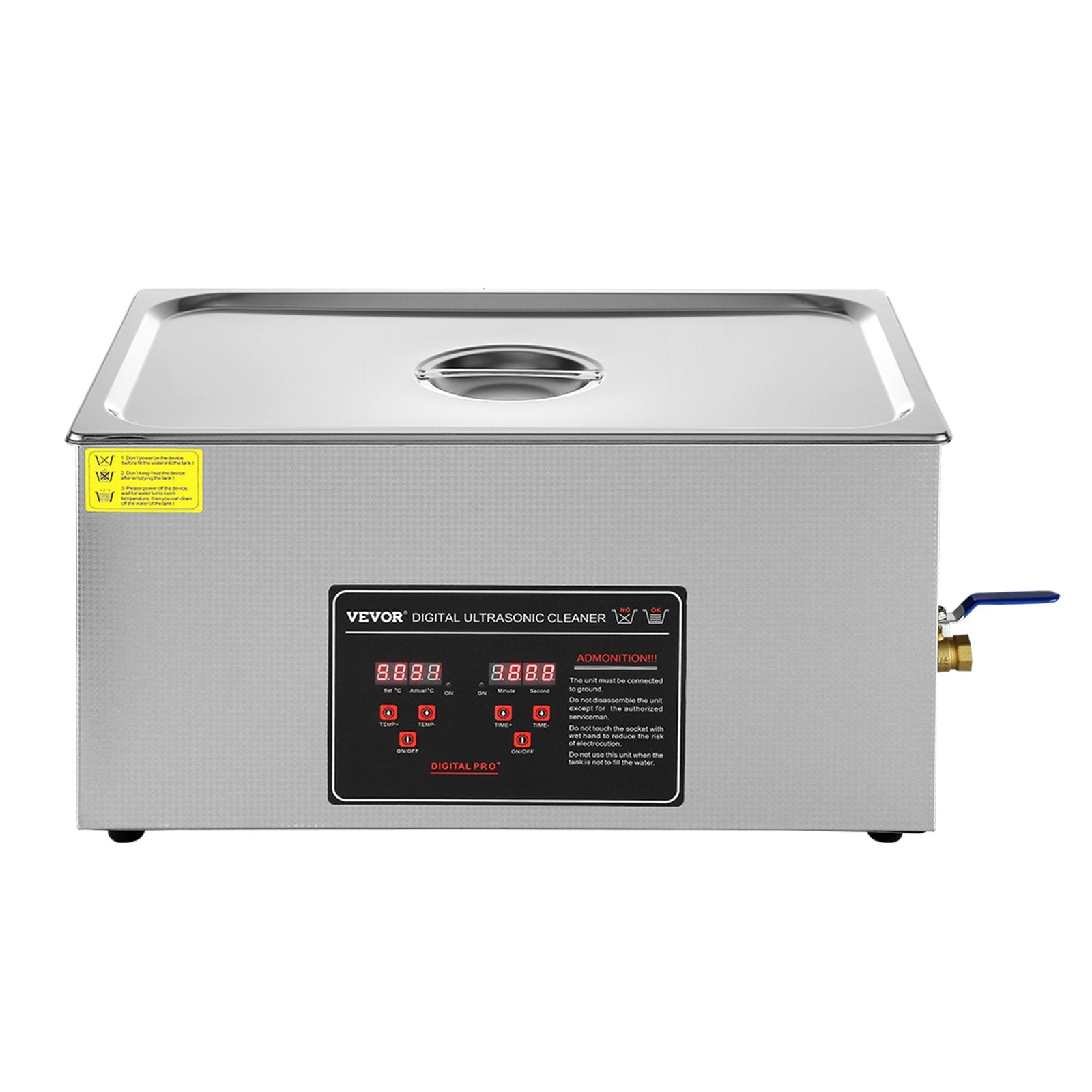 Jewellery Cleaners: VEVOR 22L Ultrasonic Cleaner with Timer Heating Machine Digital Sonic Cleaner