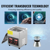 Gardening Tools: VEVOR Ultrasonic Cleaner with Digital Timer & Heater, Professional Ultra Sonic Jewelry Cleaner, Stainless Steel Heated Cleaning Machine for Glasses Watch Rings Small Parts Circuit Board (2L)