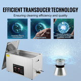 Gardening Tools: VEVOR Ultrasonic Cleaner with Digital Timer & Heater, Professional Ultra Sonic Jewelry Cleaner, Stainless Steel Heated Cleaning Machine for Glasses Watch Rings Small Parts Circuit Board (30L)