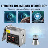 Gardening Tools: VEVOR Ultrasonic Cleaner with Digital Timer & Heater, Professional Ultra Sonic Jewelry Cleaner, Stainless Steel Heated Cleaning Machine for Glasses Watch Rings Small Parts Circuit Board (3L)