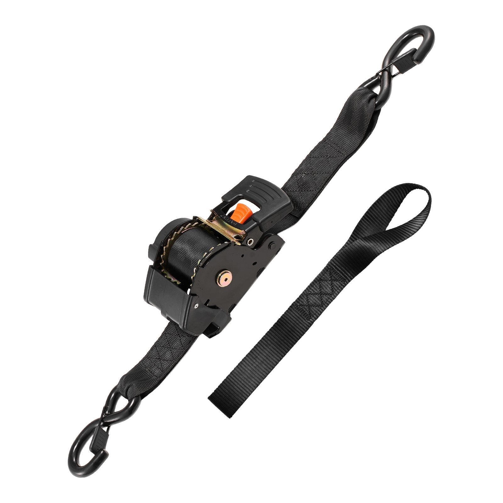 Test Kits: VEVOR Retractable Ratchet Straps, 50.8 mm x 3 m, Tie Down Straps with S Hooks, 1375 kg Break Strength, 2 Soft Loops, Tie Down Ratcheting for Moving, Trailers, Motorcycles, Kayaks, Car Roof, 2 Pack