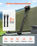 Test Kits: VEVOR Retractable Ratchet Straps, 50.8 mm x 3 m, Tie Down Straps with S Hooks, 1375 kg Break Strength, 2 Soft Loops, Tie Down Ratcheting for Moving, Trailers, Motorcycles, Kayaks, Car Roof, 2 Pack