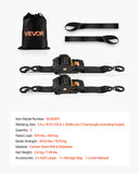Test Kits: VEVOR Retractable Ratchet Straps, 50.8 mm x 3 m, Tie Down Straps with S Hooks, 1375 kg Break Strength, 2 Soft Loops, Tie Down Ratcheting for Moving, Trailers, Motorcycles, Kayaks, Car Roof, 2 Pack