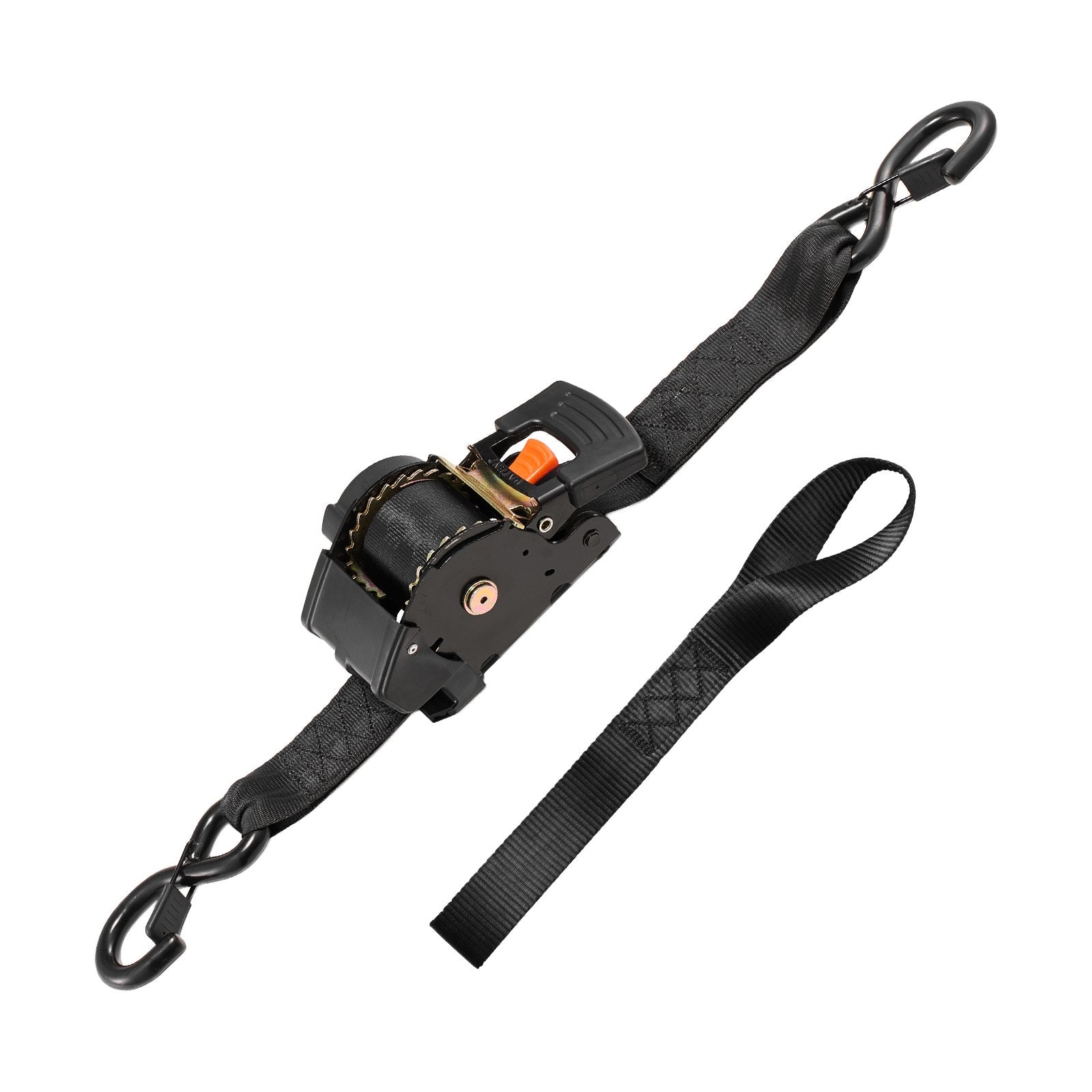 Test Kits: VEVOR Retractable Ratchet Straps, 50.8 mm x 3 m, Tie Down Straps with S Hooks, 1375 kg Break Strength, 2 Soft Loops, Tie Down Ratcheting for Moving, Trailers, Motorcycles, Kayaks, Car Roof, 2 Pack
