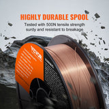 Automotive Repair & Speciality Tools: VEVOR Solid MIG Welding Wire, ER70S-6 0.030-inch 11LBS with Low Splatter and High Levels of Deoxidizers for All Position Gas Welding