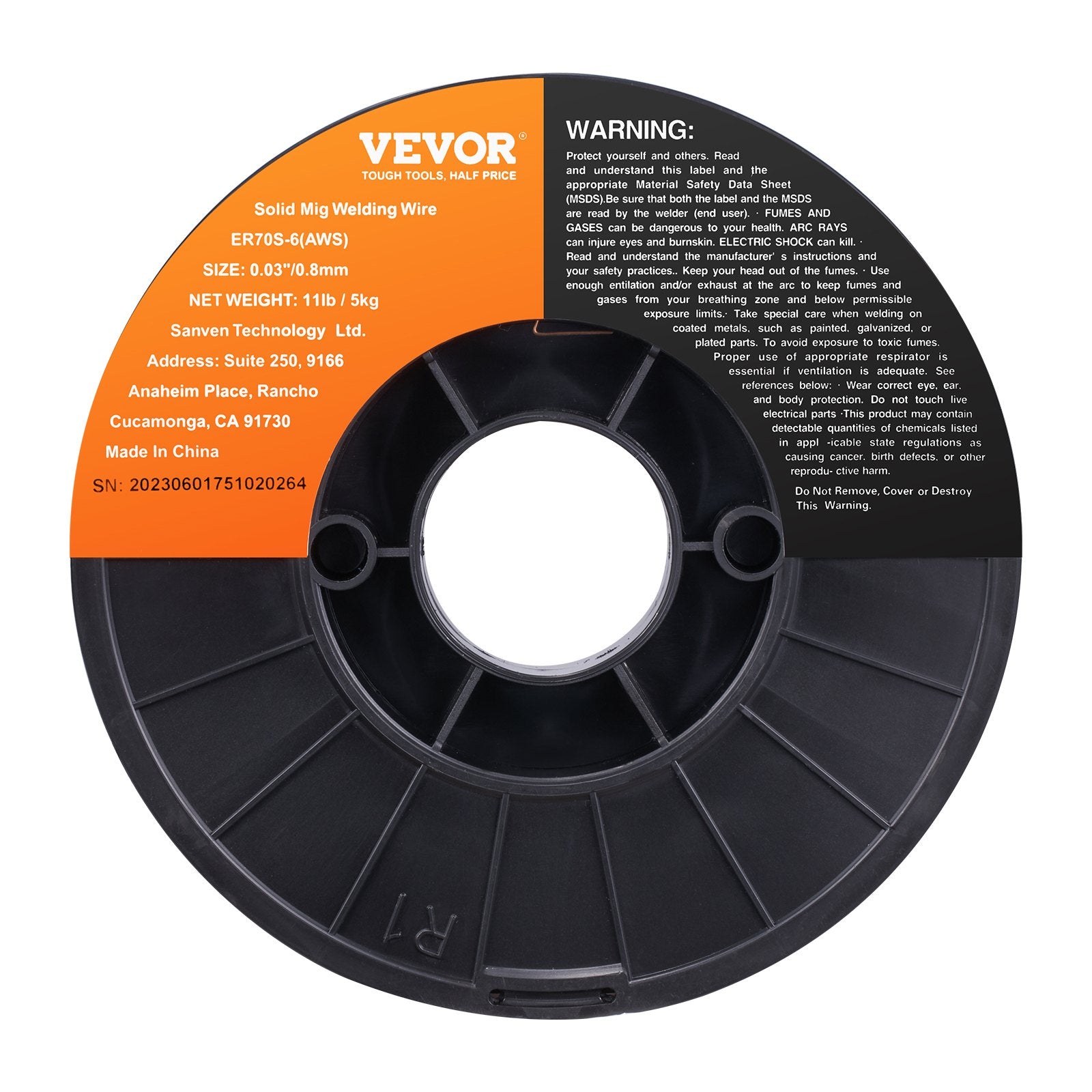Automotive Repair & Speciality Tools: VEVOR Solid MIG Welding Wire, ER70S-6 0.030-inch 11LBS with Low Splatter and High Levels of Deoxidizers for All Position Gas Welding