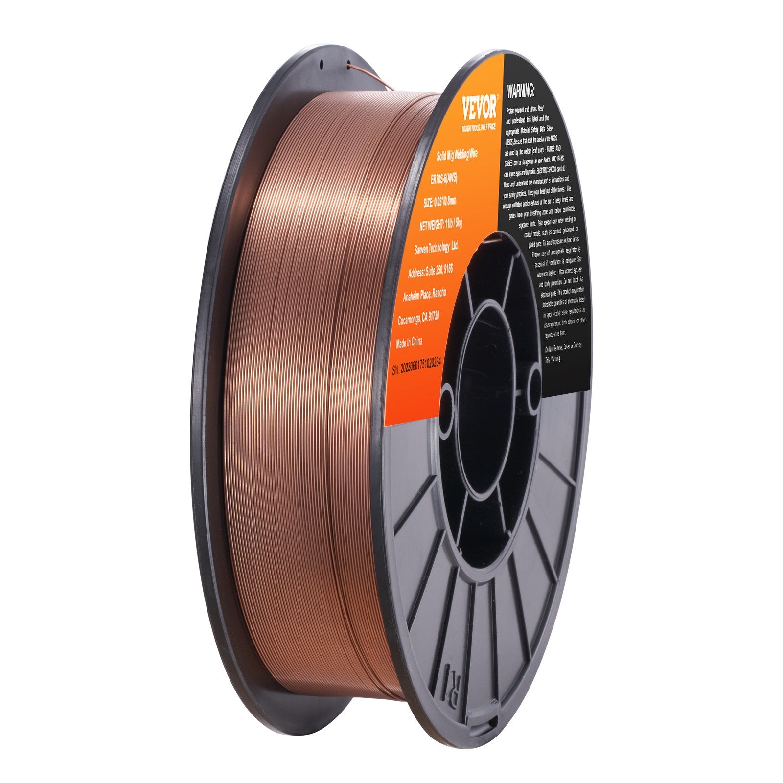 Automotive Repair & Speciality Tools: VEVOR Solid MIG Welding Wire, ER70S-6 0.030-inch 11LBS with Low Splatter and High Levels of Deoxidizers for All Position Gas Welding