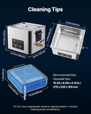 Jewellery Cleaners: VEVOR 15L Ultrasonic Cleaner, Professional Ultrasonic Cleaner Machine with Cleaning Basket & Digital Display, 240W Stainless Steel 40kHz Industrial Cleaning Machine for Parts, Carburetors, Instruments