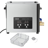 Jewellery Cleaners: VEVOR 15L Ultrasonic Cleaner, Professional Ultrasonic Cleaner Machine with Cleaning Basket & Digital Display, 240W Stainless Steel 40kHz Industrial Cleaning Machine for Parts, Carburetors, Instruments