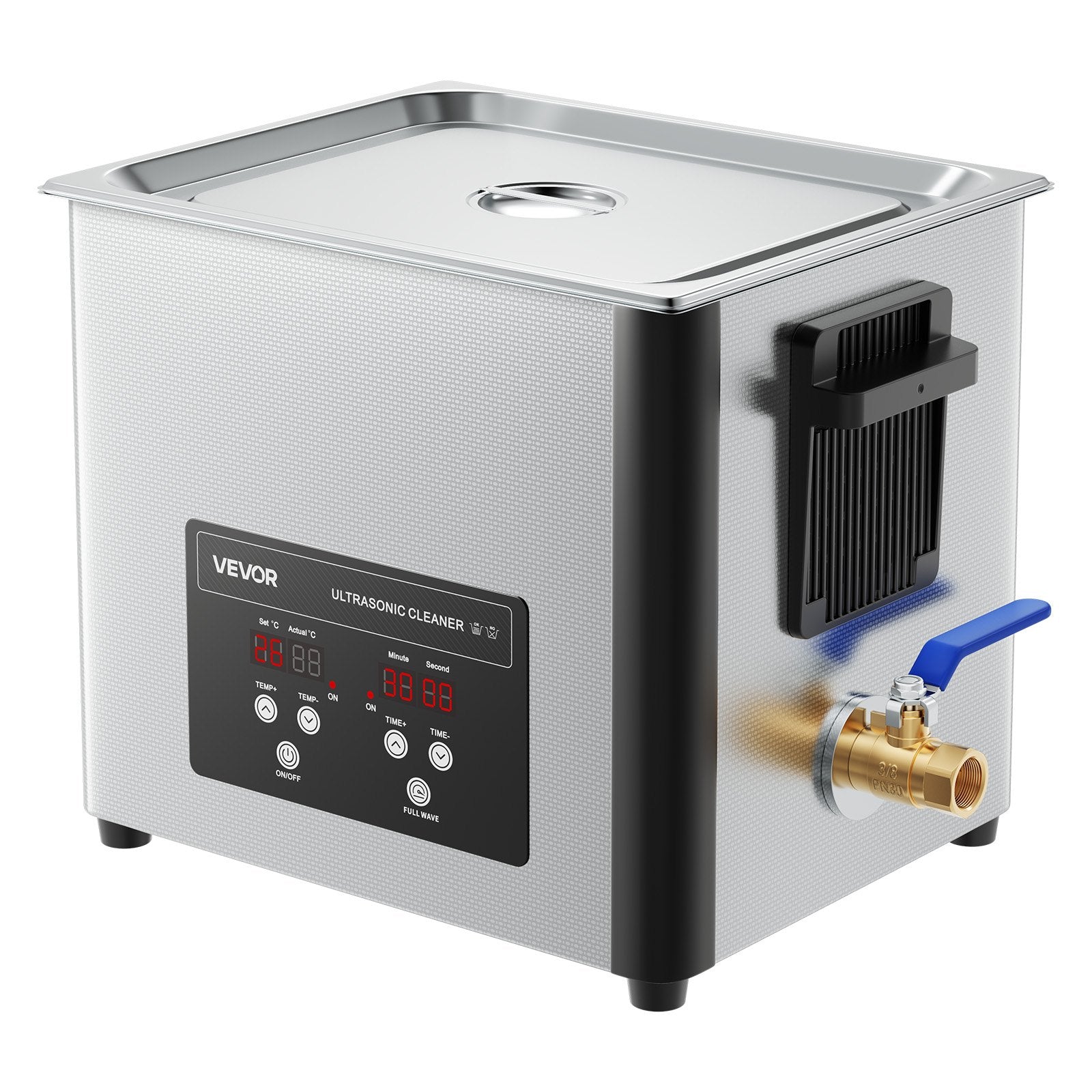 Jewellery Cleaners: VEVOR 10L Ultrasonic Cleaner, Professional Ultrasonic Cleaner Machine with Cleaning Basket & Digital Display, 180W Stainless Steel 40kHz Cleaning Machine for Watches, Razors, Jewelry, Coins, and More
