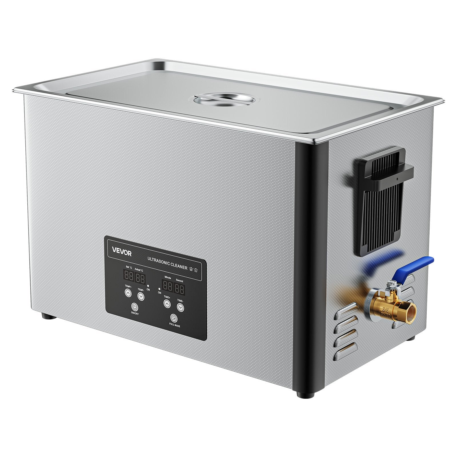 Jewellery Cleaners: VEVOR 30L Ultrasonic Cleaner, Professional Ultrasonic Cleaner Machine with Cleaning Basket & Digital Display, 480W Stainless Steel 40kHz Industrial Cleaning Machine for Parts, Carburetors, Instruments