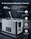 Jewellery Cleaners: VEVOR 30L Ultrasonic Cleaner, Professional Ultrasonic Cleaner Machine with Cleaning Basket & Digital Display, 480W Stainless Steel 40kHz Industrial Cleaning Machine for Parts, Carburetors, Instruments
