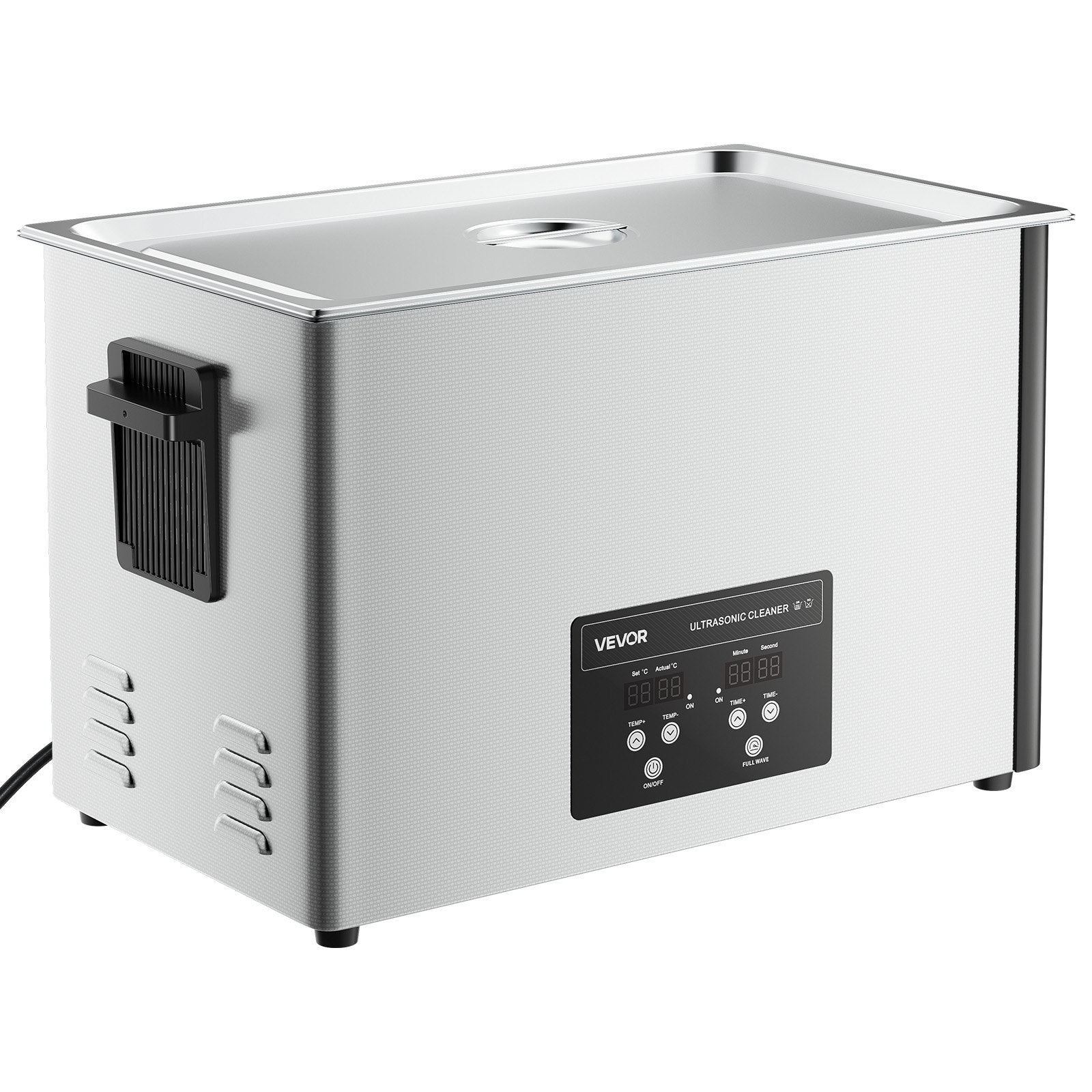 Jewellery Cleaners: VEVOR 30L Ultrasonic Cleaner, Professional Ultrasonic Cleaner Machine with Cleaning Basket & Digital Display, 480W Stainless Steel 40kHz Industrial Cleaning Machine for Parts, Carburetors, Instruments