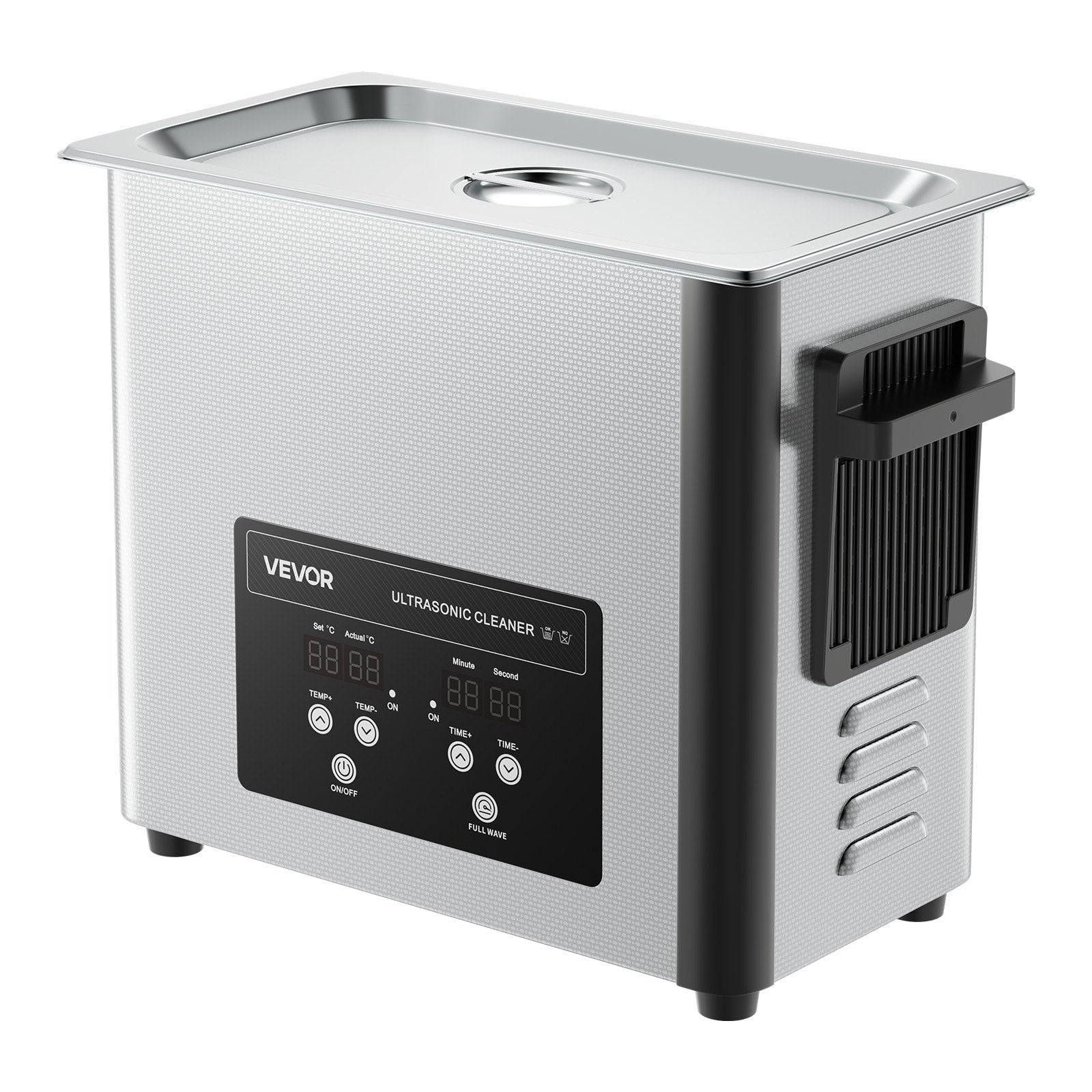 Jewellery Cleaners: VEVOR 6L Ultrasonic Cleaner, Professional Ultrasonic Cleaner Machine with Cleaning Basket & Digital Display, 120W Stainless Steel 40kHz Cleaning Machine for Watches, Razors, Jewelry, Coins and More