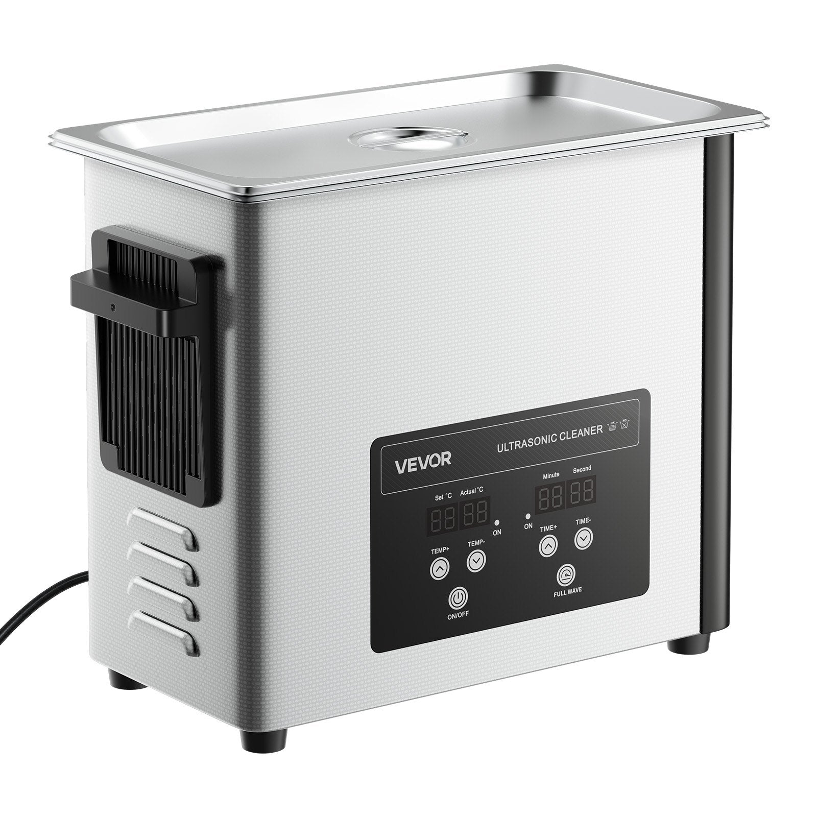 Jewellery Cleaners: VEVOR 6L Ultrasonic Cleaner, Professional Ultrasonic Cleaner Machine with Cleaning Basket & Digital Display, 120W Stainless Steel 40kHz Cleaning Machine for Watches, Razors, Jewelry, Coins and More