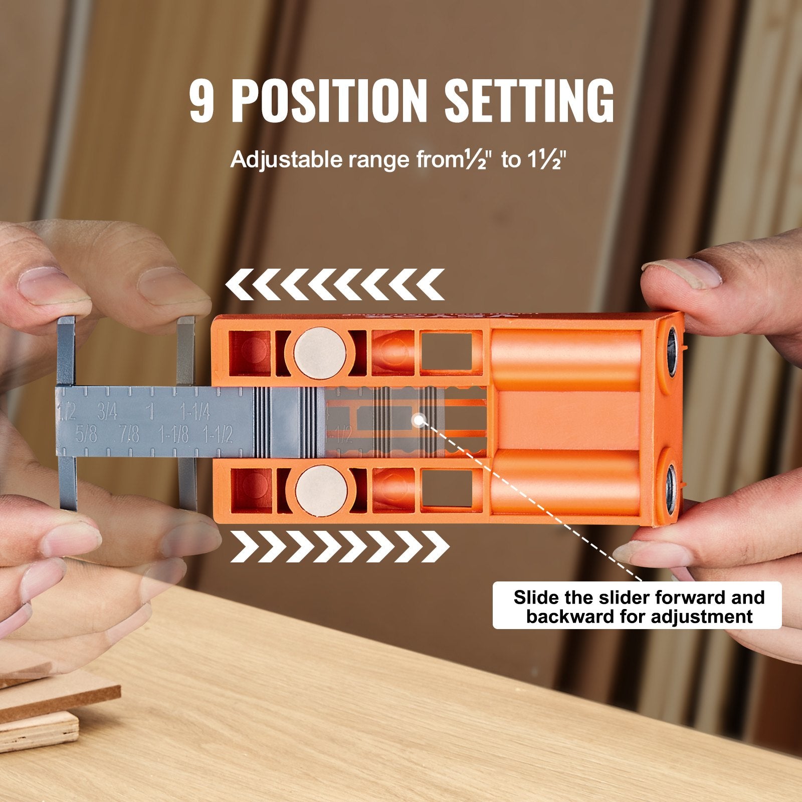 Power & Electrical Supplies: VEVOR Pocket Hole Jig, 56 Pcs Mini Jig Pocket Hole System with C-clamp, Step Drill, Wrench, Drill Stop Ring, Square Drive Bit, and Screws, for DIY Carpentry Projects