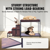 Dog Beds: VEVOR Pet Bunk Bed Dog/Cat Window Perch with Stairs Storage Medium Size