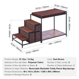 Dog Beds: VEVOR Pet Bunk Bed Dog/Cat Window Perch with Stairs Storage Medium Size