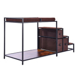 Dog Beds: VEVOR Pet Bunk Bed Dog/Cat Window Perch with Stairs Storage Medium Size