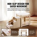 Cat Furniture: VEVOR Pet Bunk Bed with Stairs Dog/Cat Window Perch for Bedside Indoor Use