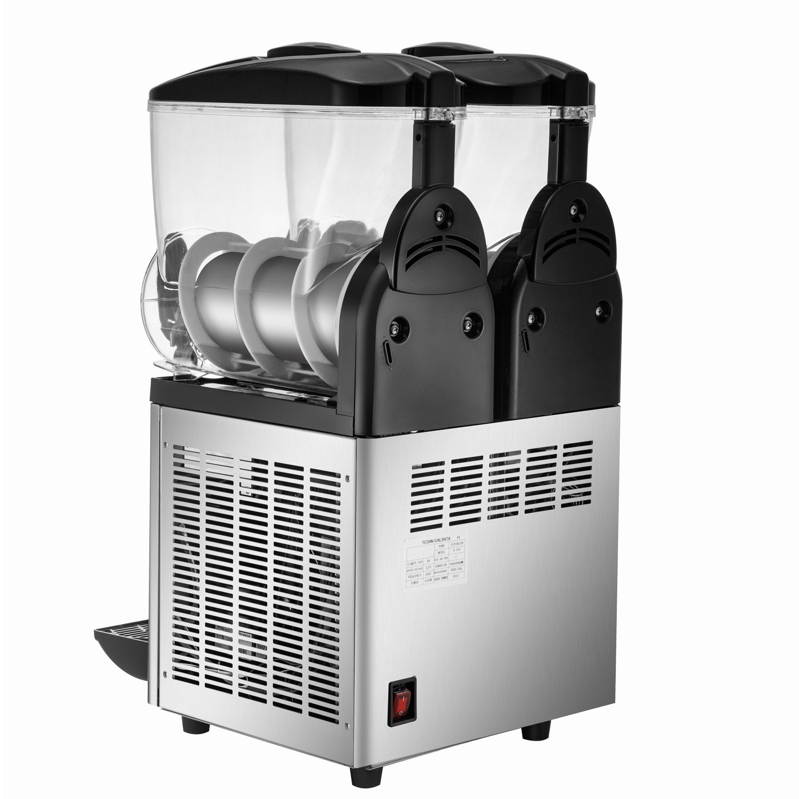 Food Storage: VEVOR Commercial Slush Machine Margarita Slush Maker 2x15L Frozen Drink Machine
