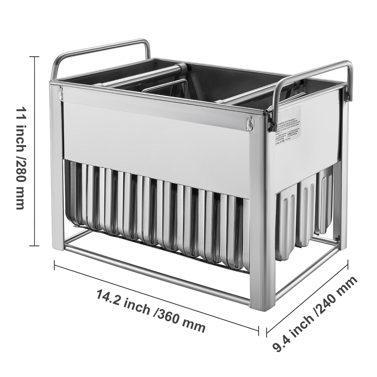 Commercial Popsicle Moulds, 40PCS Round-Head Ice Pop Moulds with Double Slot, Stainless Steel Ice Lolly Popsicle Moulds, Ice Cream Maker Mould Holder with 50PCS Popsicle Sticks & Bags