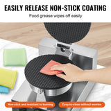 Food Warmers & Chafing Dishes: VEVOR Electric Ice Cream Cone Maker, Commercial 1230W Waffle Cone Machine, Non-Stick Stainless Steel Egg Roll Mold, with Temperature and Time Control, Handle, for Restaurant Bakery Snack Bar Family