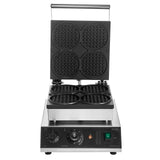 Speciality Appliances: VEVOR Commercial Waffle Maker, 4PCS Round Waffle Baker Machine,1750W Non-Stick Stainless Steel Belgian Waffle Iron with Temperature and Time Control, for Restaurant Bakery Snack Bar Family