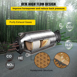 Fuel & Exhaust: VEVOR Catalytic Converter Compatible with 1998-2002 Honda Accord 2.3L, Direct-Fit High Flow Series Cat Converter, Stainless Steel Exhaust Converter Pipe with Flange Design & Gasket (OBD III Compliant)